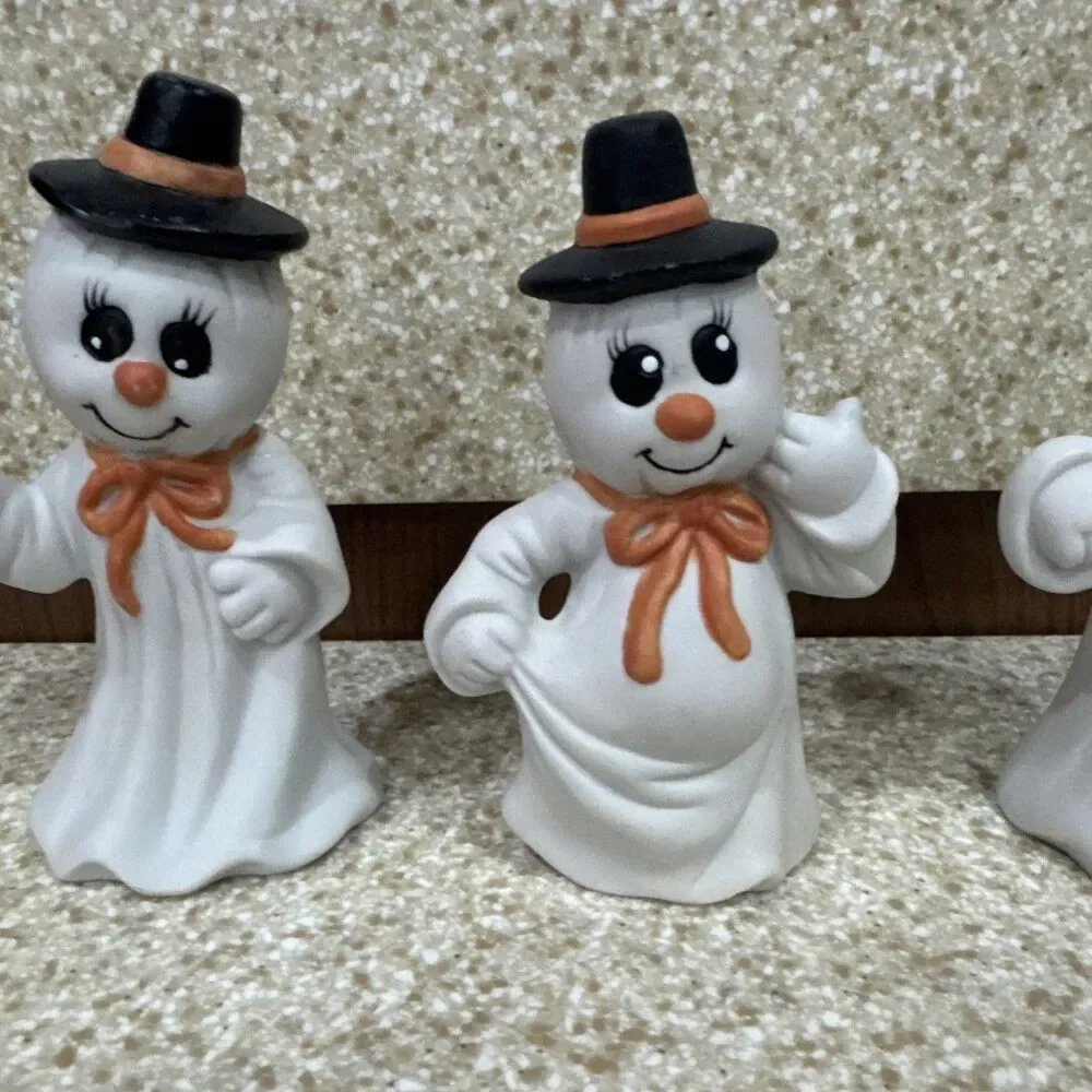 VTG Halloween Set 3 Hand Painted  4